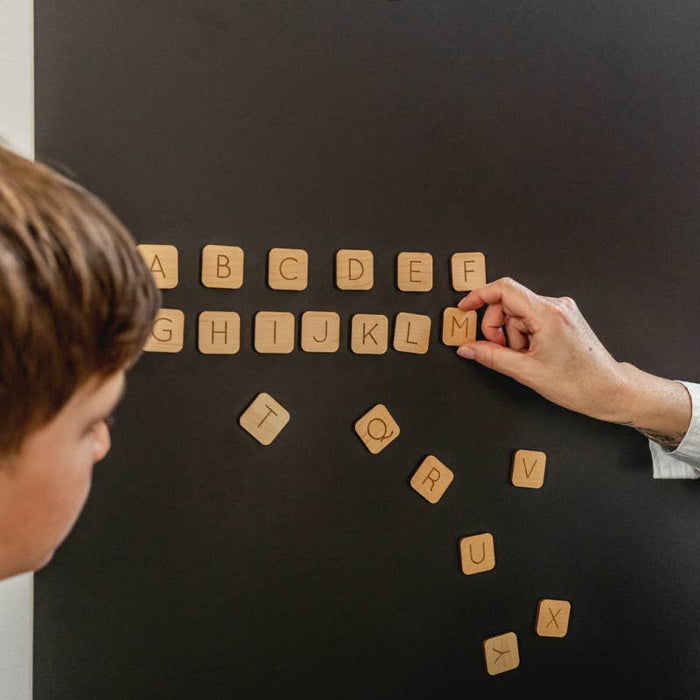 Wooden magnetic alphabet - 26 letters