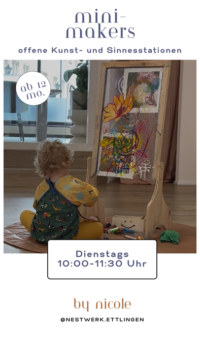 Mini Makers – Kreatives Entdecken & Intentional Play (ab 12 Monaten)