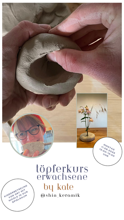 Töpfernachmittag mit Kate (Erwachsene mit Kinderbetreuung vor Ort)