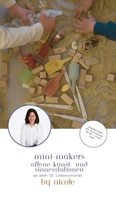 Mini Makers – Kreatives Entdecken & Intentional Play (ab 12 Monaten)