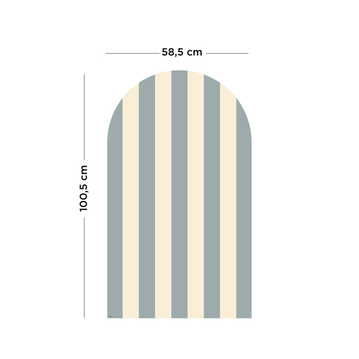 Striped arch magnetic board