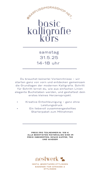 Kalligrafiekurs mit Svenja