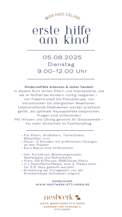 Erste Hilfe am Kind