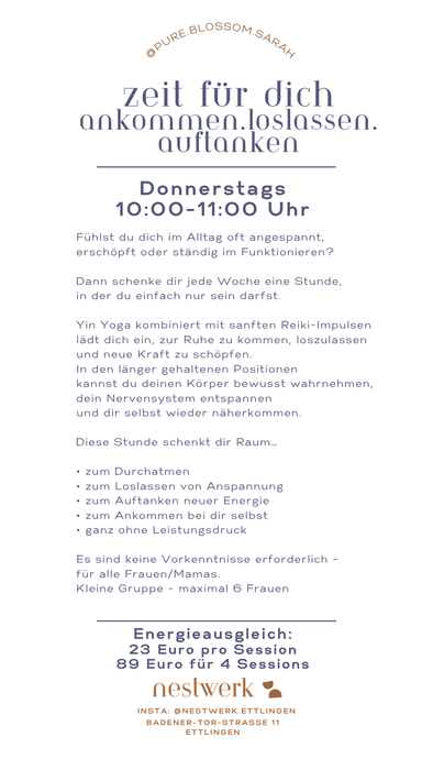Komm zur Ruhe - Yin-Yoga mit Sarah