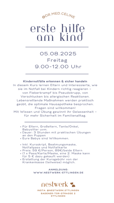 Erste Hilfe am Kind
