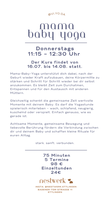 Mama-Baby-Yoga mit Vivian