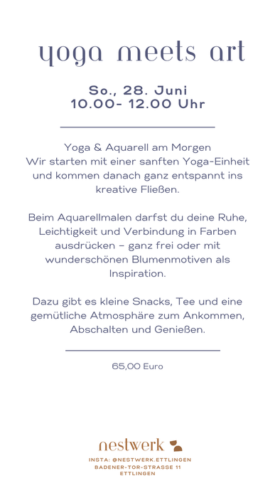 Yoga meets Art mit Violetta & Darina