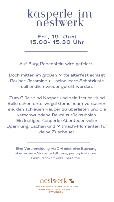 Kasperletheater in Nestwerk