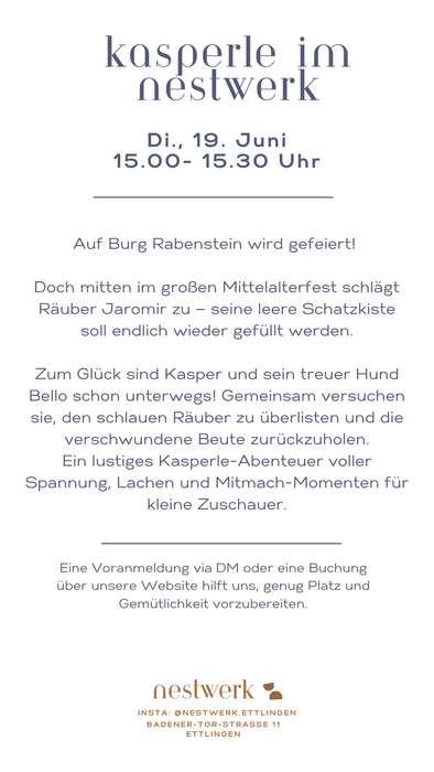 Kasperletheater in Nestwerk