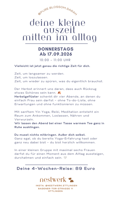 Yin Yoga & Reiki: Goldener Morgen mit Sarah