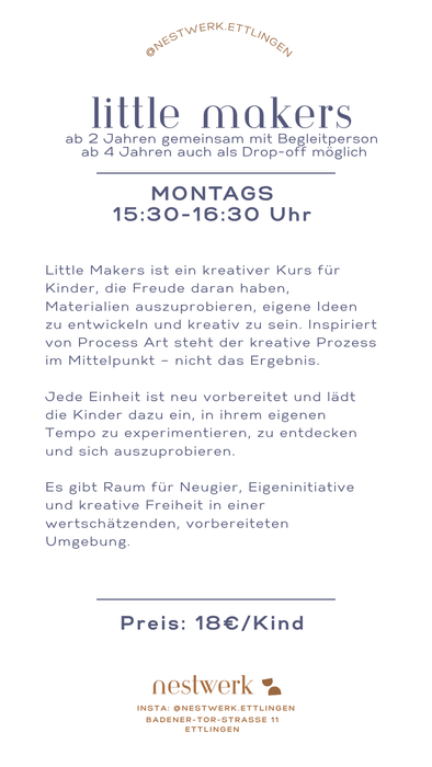 Little Makers – Kreatives Gestalten & Process Art für Kinder