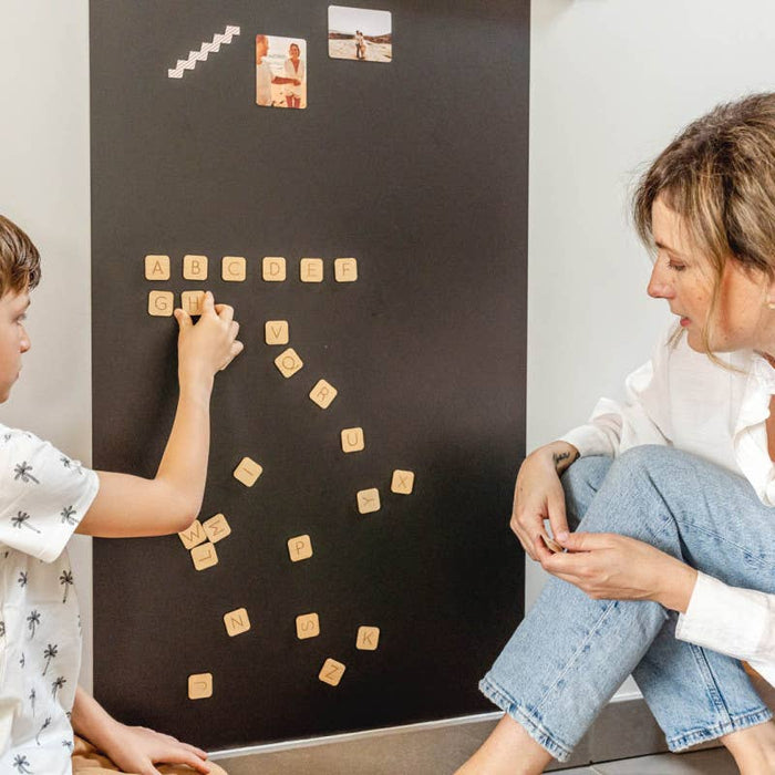 Wooden magnetic alphabet - 26 letters