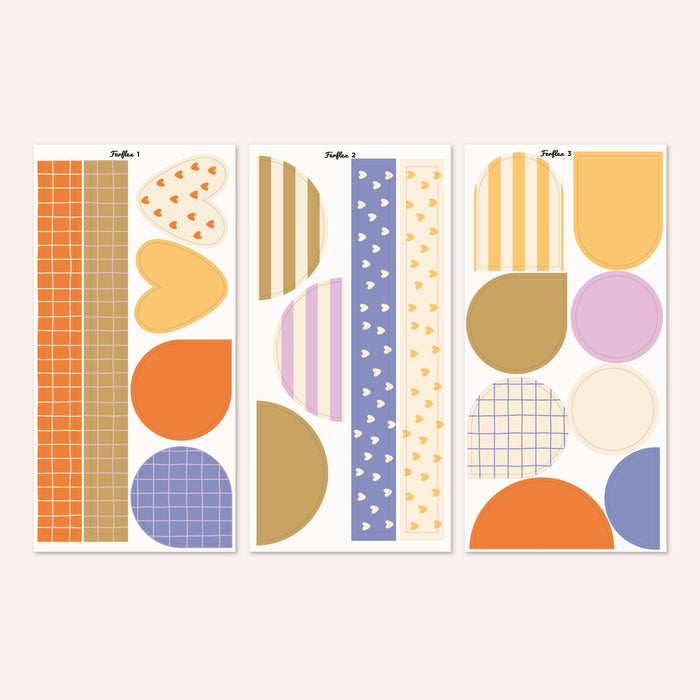 Striped arch magnetic board