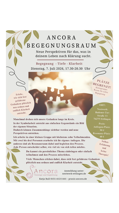 Anchora Begegnungsraum – durch Symbolarbeit zu neuen Perspektiven