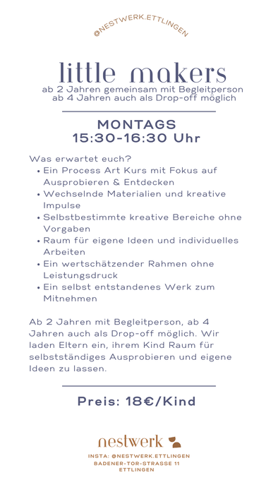 Little Makers – Kreatives Gestalten & Process Art für Kinder