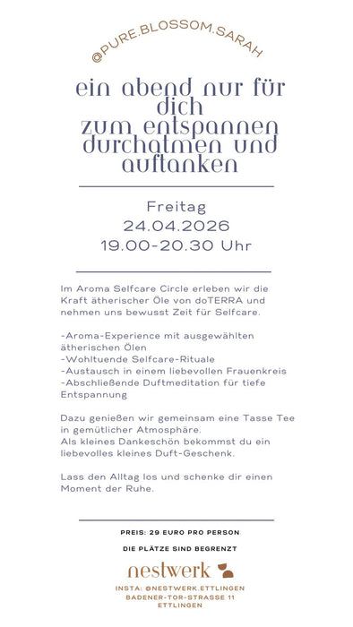 Aroma Selfcare Circle mit Sarah