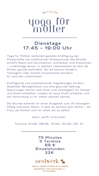 Yoga für Mütter mit Vivian