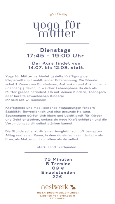 Yoga für Mütter mit Vivian