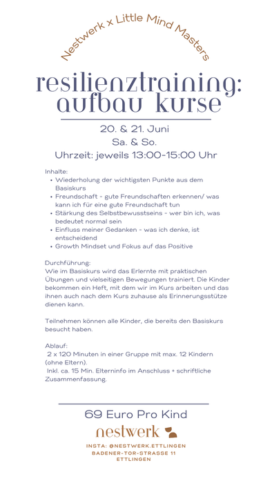 Aufbaukurs zum Selbstbehauptungs - und Resilienztraining (20. & 21. Juni 2026)
