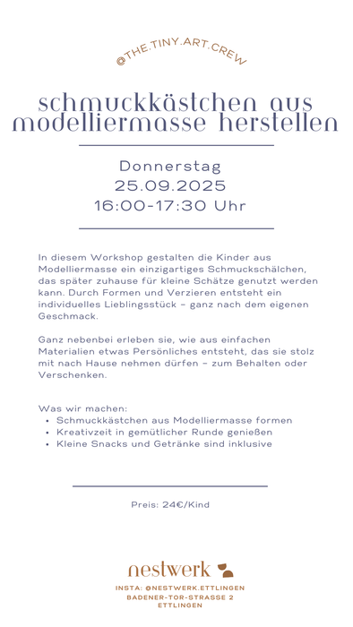Schmuckkästchen aus Modelliermasse herstellen