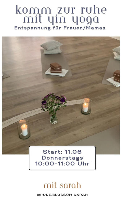 Komm zur Ruhe - Yin-Yoga mit Sarah