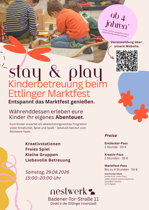 Stay & Play: Kinderbetreuung